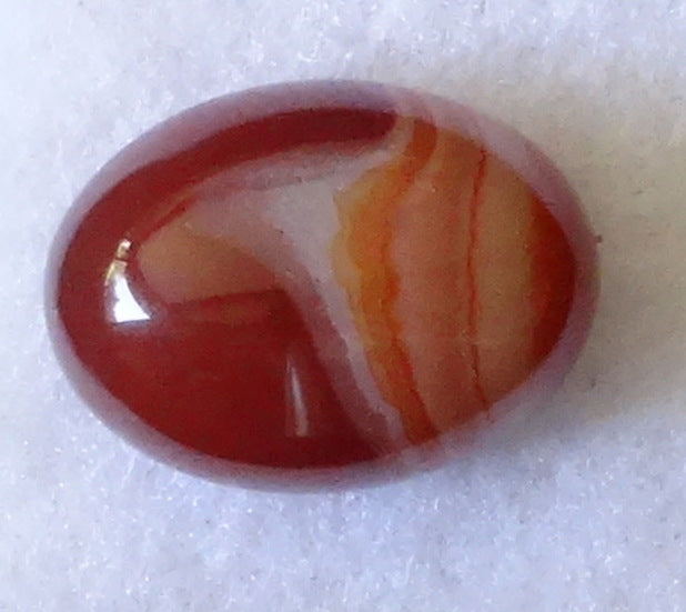 Cabochon van agaat. 20,3x15,2x10,2mm € 6,-