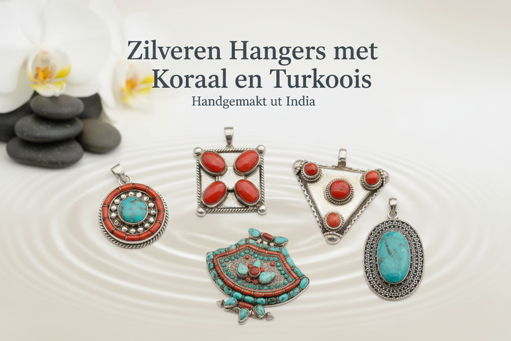 Banner voor Hangers met Koraal en Turkoois